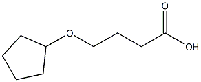 4-(cyclopentyloxy)butanoic acid 구조식 이미지