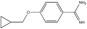 4-(cyclopropylmethoxy)benzene-1-carboximidamide 구조식 이미지