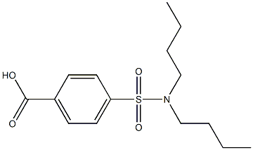 4-(dibutylsulfamoyl)benzoic acid 구조식 이미지