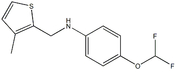 4-(difluoromethoxy)-N-[(3-methylthiophen-2-yl)methyl]aniline Structure