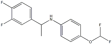 4-(difluoromethoxy)-N-[1-(3,4-difluorophenyl)ethyl]aniline Structure