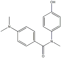 4-(dimethylamino)-N-(4-hydroxyphenyl)-N-methylbenzamide 구조식 이미지