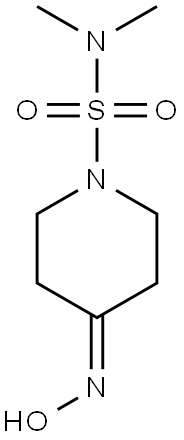 4-(hydroxyimino)-N,N-dimethylpiperidine-1-sulfonamide 구조식 이미지