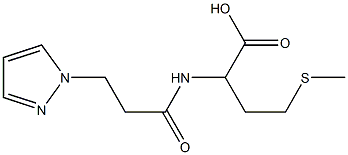 4-(methylsulfanyl)-2-[3-(1H-pyrazol-1-yl)propanamido]butanoic acid 구조식 이미지