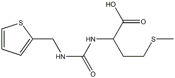 4-(methylsulfanyl)-2-{[(thiophen-2-ylmethyl)carbamoyl]amino}butanoic acid 구조식 이미지