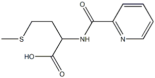 4-(methylthio)-2-[(pyridin-2-ylcarbonyl)amino]butanoic acid Structure