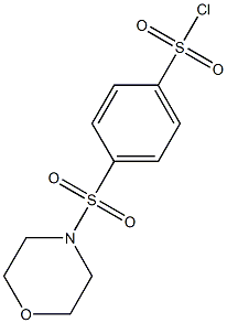 4-(morpholine-4-sulfonyl)benzene-1-sulfonyl chloride 구조식 이미지