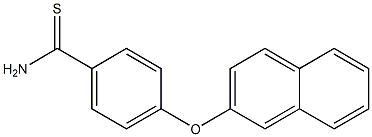 4-(naphthalen-2-yloxy)benzene-1-carbothioamide 구조식 이미지