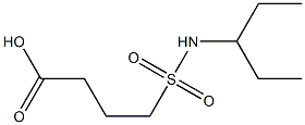 4-(pentan-3-ylsulfamoyl)butanoic acid Structure