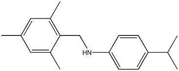 4-(propan-2-yl)-N-[(2,4,6-trimethylphenyl)methyl]aniline Structure