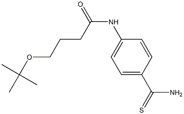 4-(tert-butoxy)-N-(4-carbamothioylphenyl)butanamide 구조식 이미지