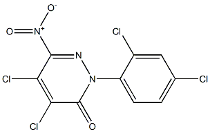 4,5-dichloro-2-(2,4-dichlorophenyl)-6-nitropyridazin-3(2H)-one Structure