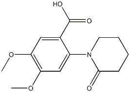 4,5-dimethoxy-2-(2-oxopiperidin-1-yl)benzoic acid 구조식 이미지