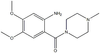 4,5-dimethoxy-2-[(4-methylpiperazin-1-yl)carbonyl]aniline 구조식 이미지