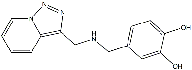 4-[({[1,2,4]triazolo[3,4-a]pyridin-3-ylmethyl}amino)methyl]benzene-1,2-diol Structure