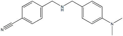 4-[({[4-(dimethylamino)phenyl]methyl}amino)methyl]benzonitrile Structure