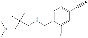4-[({2-[(dimethylamino)methyl]-2-methylpropyl}amino)methyl]-3-fluorobenzonitrile Structure