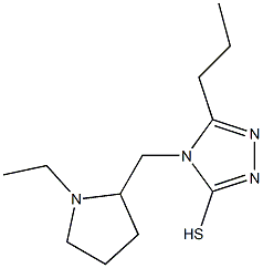 4-[(1-ethylpyrrolidin-2-yl)methyl]-5-propyl-4H-1,2,4-triazole-3-thiol Structure