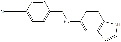 4-[(1H-indol-5-ylamino)methyl]benzonitrile 구조식 이미지