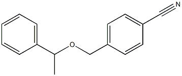 4-[(1-phenylethoxy)methyl]benzonitrile 구조식 이미지