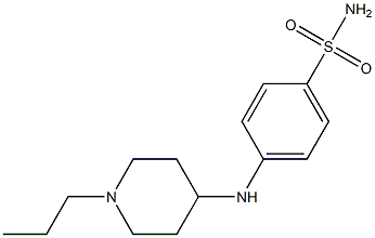 4-[(1-propylpiperidin-4-yl)amino]benzene-1-sulfonamide Structure