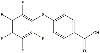 4-[(2,3,4,5,6-pentafluorophenyl)sulfanyl]benzoic acid 구조식 이미지
