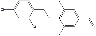 4-[(2,4-dichlorophenyl)methoxy]-3,5-dimethylbenzaldehyde Structure