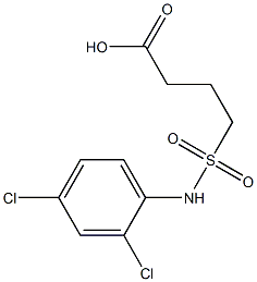 4-[(2,4-dichlorophenyl)sulfamoyl]butanoic acid Structure