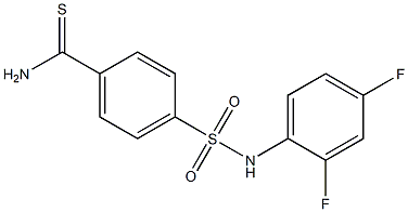 4-[(2,4-difluorophenyl)sulfamoyl]benzene-1-carbothioamide 구조식 이미지