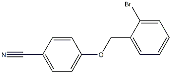 4-[(2-bromobenzyl)oxy]benzonitrile 구조식 이미지