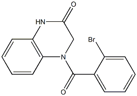 4-[(2-bromophenyl)carbonyl]-1,2,3,4-tetrahydroquinoxalin-2-one 구조식 이미지