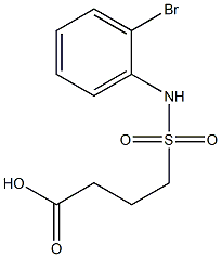 4-[(2-bromophenyl)sulfamoyl]butanoic acid Structure