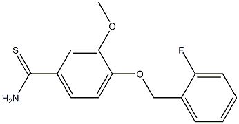 4-[(2-fluorobenzyl)oxy]-3-methoxybenzenecarbothioamide Structure