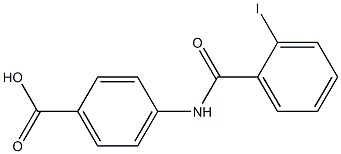 4-[(2-iodobenzoyl)amino]benzoic acid Structure