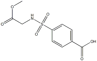 4-[(2-methoxy-2-oxoethyl)sulfamoyl]benzoic acid Structure