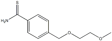 4-[(2-methoxyethoxy)methyl]benzenecarbothioamide Structure