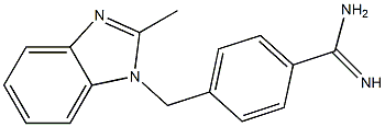 4-[(2-methyl-1H-benzimidazol-1-yl)methyl]benzenecarboximidamide Structure