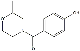 4-[(2-methylmorpholin-4-yl)carbonyl]phenol Structure