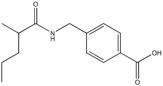 4-[(2-methylpentanamido)methyl]benzoic acid 구조식 이미지