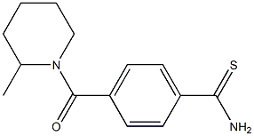 4-[(2-methylpiperidin-1-yl)carbonyl]benzenecarbothioamide 구조식 이미지