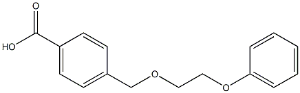 4-[(2-phenoxyethoxy)methyl]benzoic acid Structure