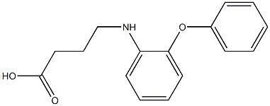 4-[(2-phenoxyphenyl)amino]butanoic acid Structure