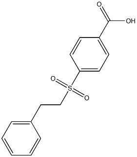 4-[(2-phenylethyl)sulfonyl]benzoic acid Structure