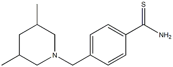 4-[(3,5-dimethylpiperidin-1-yl)methyl]benzene-1-carbothioamide 구조식 이미지