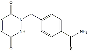 4-[(3,6-dioxo-3,6-dihydropyridazin-1(2H)-yl)methyl]benzenecarbothioamide Structure