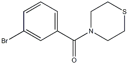 4-[(3-bromophenyl)carbonyl]thiomorpholine Structure