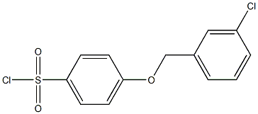 4-[(3-chlorophenyl)methoxy]benzene-1-sulfonyl chloride Structure