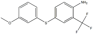 4-[(3-methoxyphenyl)sulfanyl]-2-(trifluoromethyl)aniline 구조식 이미지