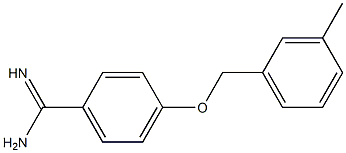 4-[(3-methylbenzyl)oxy]benzenecarboximidamide Structure