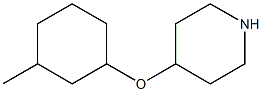 4-[(3-methylcyclohexyl)oxy]piperidine Structure